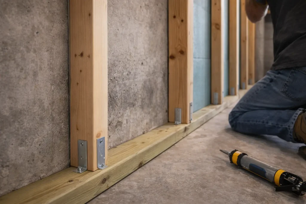 Frame Walls with Moisture Spacing